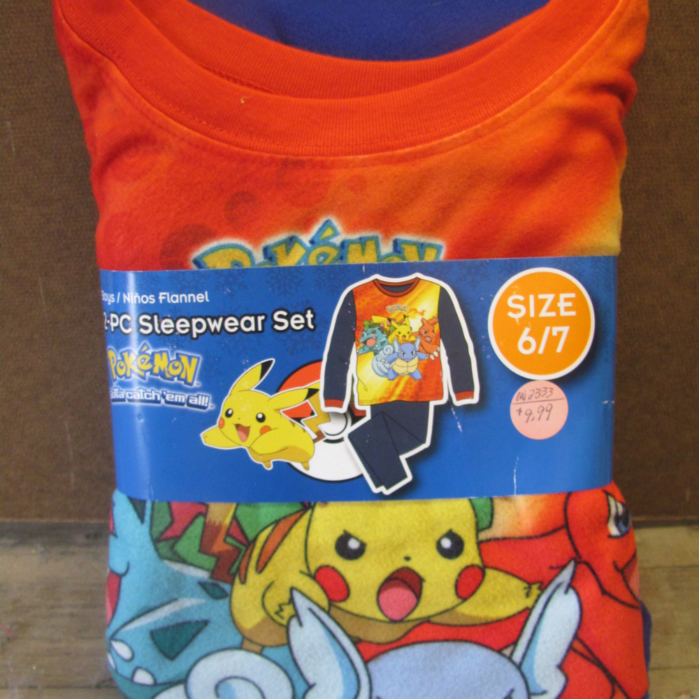 Pokemon flannel pajamas